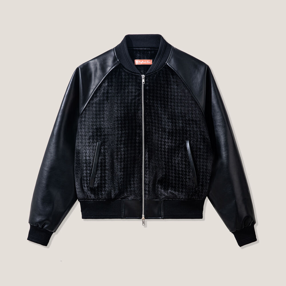 Leather Velvet Blouson JK