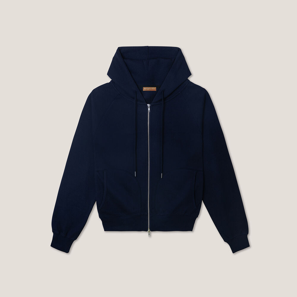 Premium cotton hood zip up 